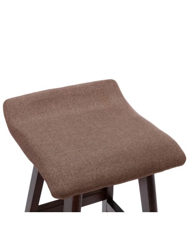 Chaises de bar 2 pcs Taupe Tissu