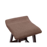 Chaises de bar 2 pcs Taupe Tissu