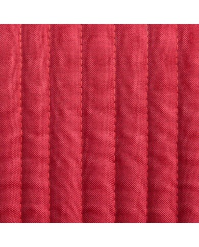 Chaises de salle à manger 2 pcs Rouge bordeaux Tissu