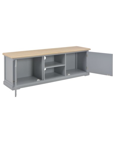 Meuble TV Gris 120 x 30 x 40 cm Bois
