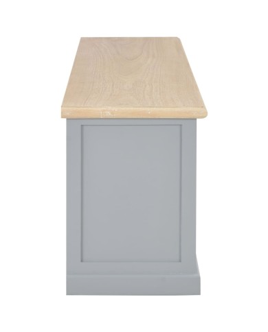 Meuble TV Gris 120 x 30 x 40 cm Bois
