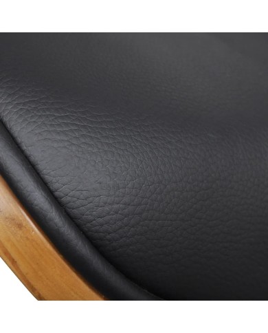 Chaises de salle à manger 4 pcs Bois courbé et similicuir 