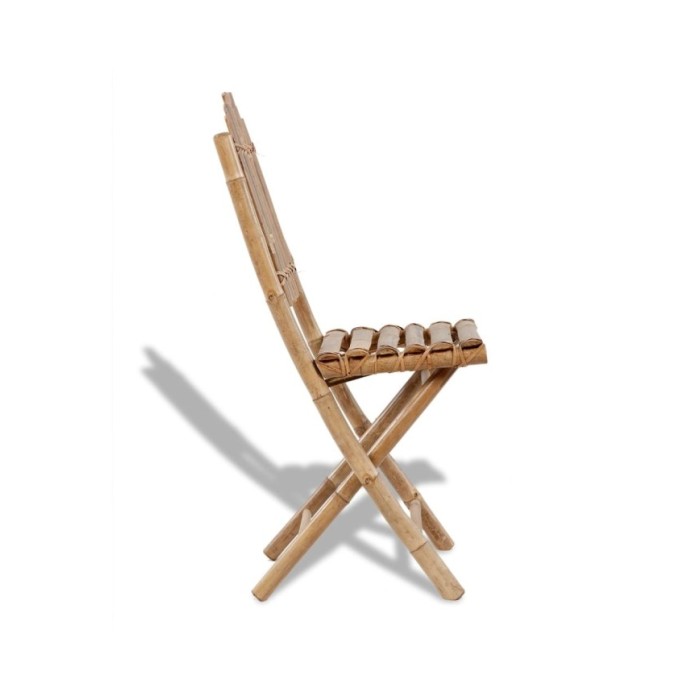 Chaises pliables d'extérieur Bambou 4 pcs