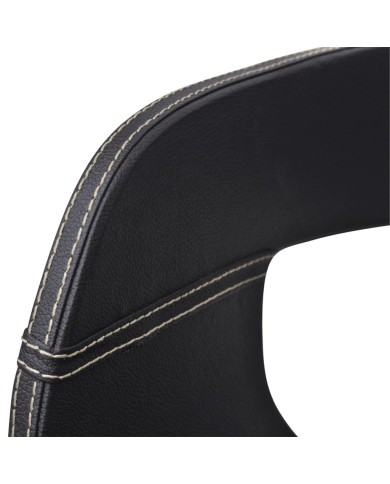 Chaises de salle à manger 4 pcs Noir Bois courbé et similicuir