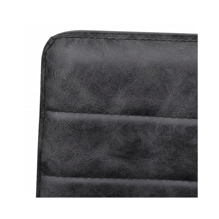 Chaises de salle à manger cantilever 4 pcs Noir Similicuir
