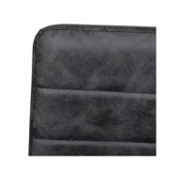 Chaises de salle à manger cantilever 4 pcs Noir Similicuir