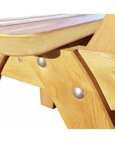 Chaises de jardin 2 pcs Pinède imprégnée