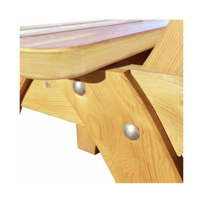 Chaises de jardin 2 pcs Pinède imprégnée