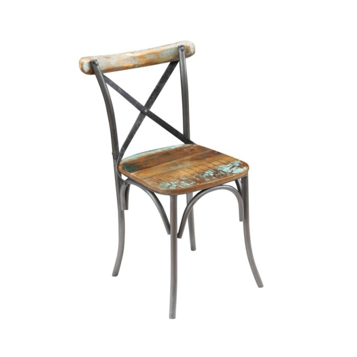 Chaises de salle à manger 4 pcs Bois de récupération solide