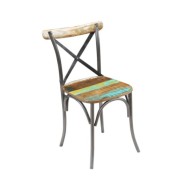 Chaises de salle à manger 4 pcs Bois de récupération solide