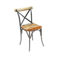Chaises de salle à manger 4 pcs Bois de récupération solide