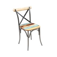 Chaises de salle à manger 4 pcs Bois de récupération solide
