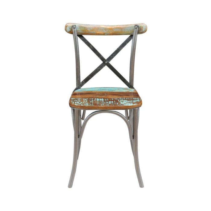 Chaises de salle à manger 4 pcs Bois de récupération solide