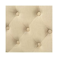 Chaises de salle à manger 4 pcs Crème Tissu