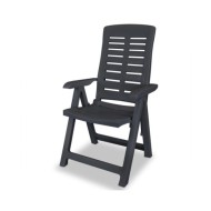 Mobilier à dîner d'extérieur 7 pcs Plastique Anthracite 