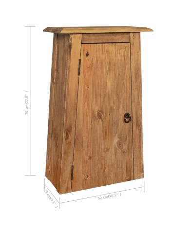 Ensemble de salle de bains 5 pcs Pinède solide recyclée