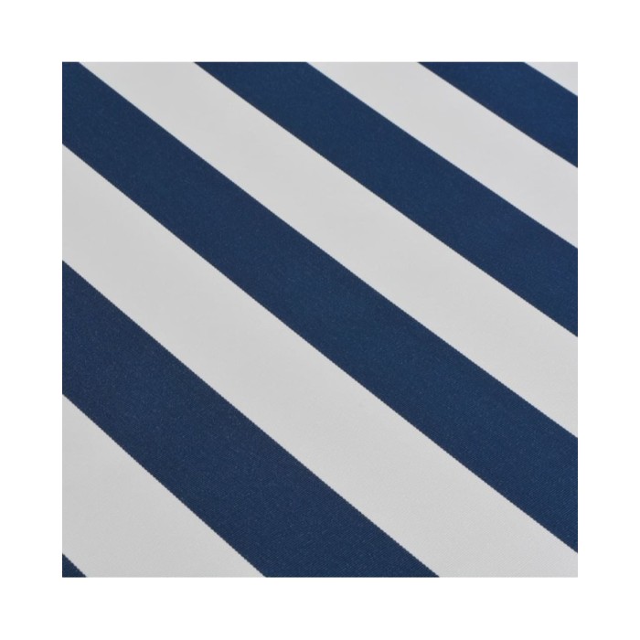 Auvent pliable manuel 450 cm Bleu/blanc