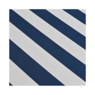 Auvent pliable manuel 450 cm Bleu/blanc