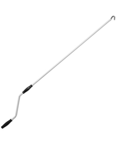 Auvent pliable manuel 450 cm Bleu/blanc