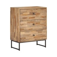 Ensemble de buffet 2 pcs Bois de teck recyclé