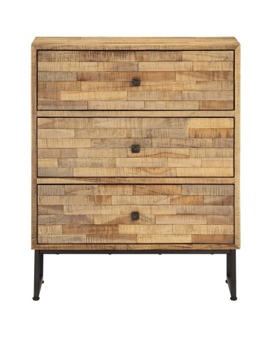 Ensemble de buffet 2 pcs Bois de teck recyclé