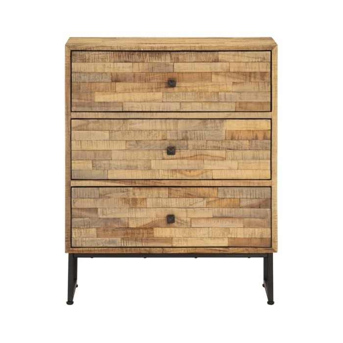 Ensemble de buffet 2 pcs Bois de teck recyclé