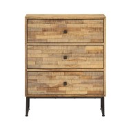 Ensemble de buffet 2 pcs Bois de teck recyclé