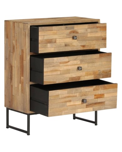 Ensemble de buffet 2 pcs Bois de teck recyclé