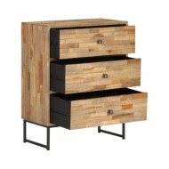Ensemble de buffet 2 pcs Bois de teck recyclé