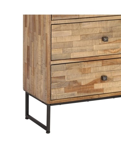 Ensemble de buffet 2 pcs Bois de teck recyclé
