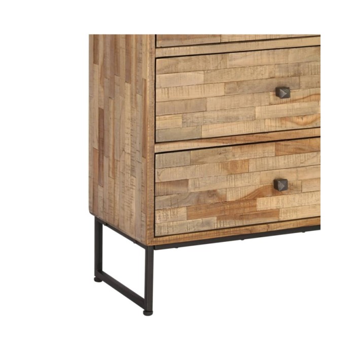 Ensemble de buffet 2 pcs Bois de teck recyclé