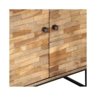 Ensemble de buffet 2 pcs Bois de teck recyclé