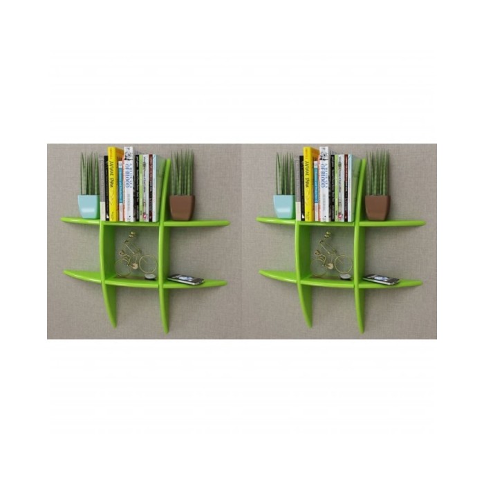 Étagères murales 2 pcs Vert