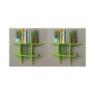 Étagères murales 2 pcs Vert