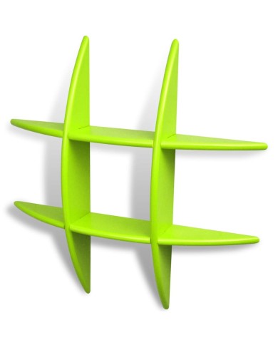 Étagères murales 2 pcs Vert