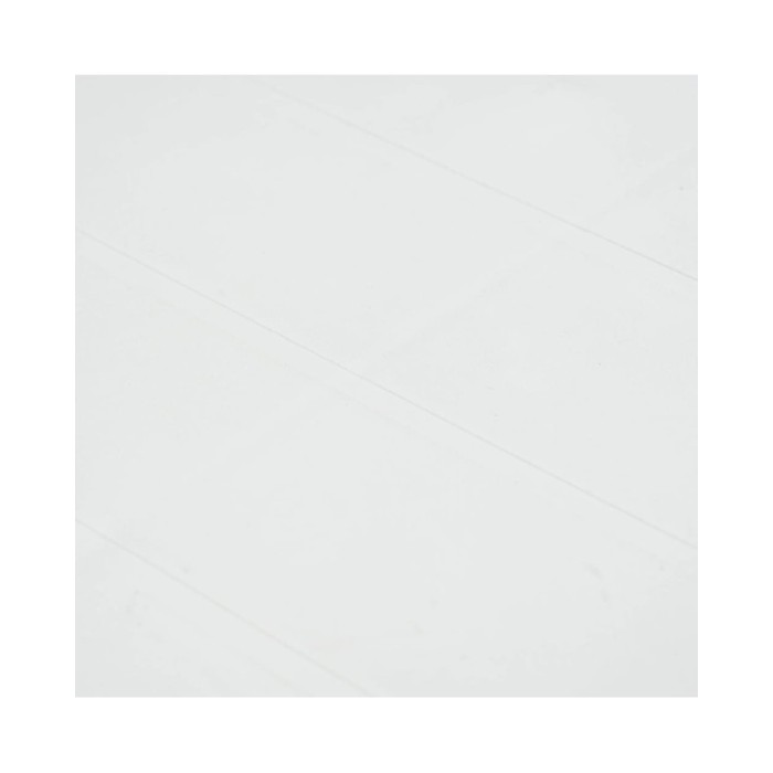 Meuble à dîner d'extérieur 7pcs Plastique Blanc Aspect de rotin