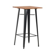 Mobilier de bar 3 pcs Acier Noir
