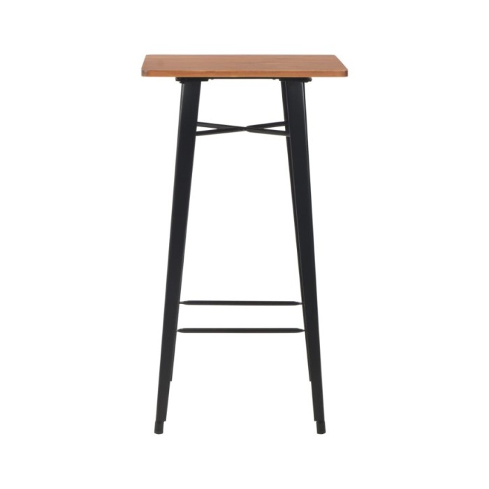 Mobilier de bar 3 pcs Acier Noir