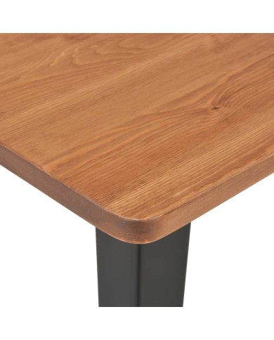Mobilier de bar 3 pcs Acier Noir