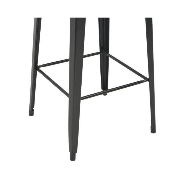 Mobilier de bar 3 pcs Acier Noir
