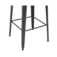 Mobilier de bar 3 pcs Acier Noir