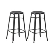 Mobilier de bar 3 pcs Acier Noir