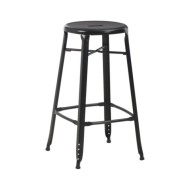 Mobilier de bar 3 pcs Acier Noir