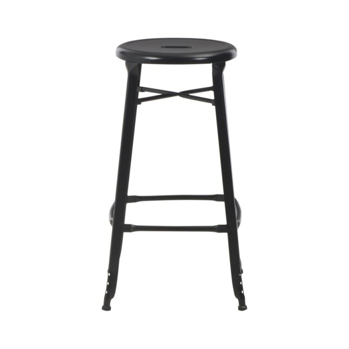 Mobilier de bar 3 pcs Acier Noir
