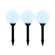6 pcs Lampes d'allée d'extérieur à LED 20 cm et piquet au sol