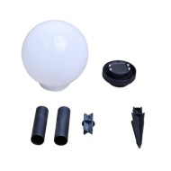 6 pcs Lampes d'allée d'extérieur à LED 20 cm et piquet au sol