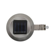 Lampes solaires à LED rondes d'extérieur 12 pcs 12 cm Blanc