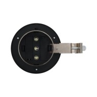 Lampes solaires à LED rondes d'extérieur 12 pcs 12 cm Blanc