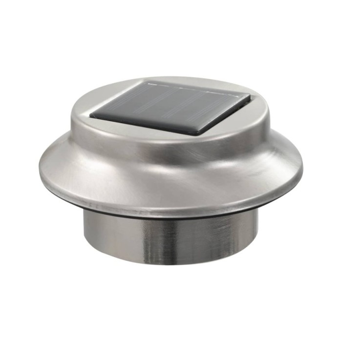 Lampes solaires à LED rondes d'extérieur 12 pcs 12 cm Blanc