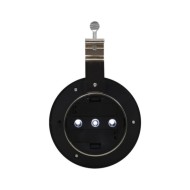 Lampes solaires à LED rondes d'extérieur 12 pcs 12 cm Blanc